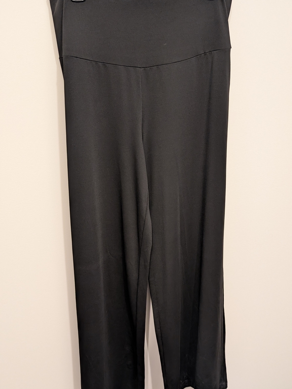 Sleek Black Wide-Leg Jumpsuit Pants